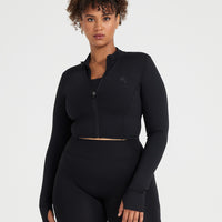 Timeless Crop Jacket | Black