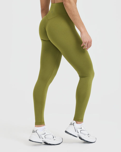 Women Seamless Leggings 4 Way Streacgy Workout Running Pants, TAUPE 