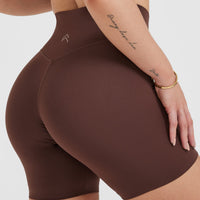 Timeless High Waisted Shorts 6" | Espresso