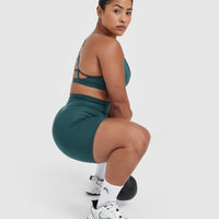 Timeless High Waisted Shorts 6" | Marine Teal