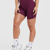 Timeless High Waisted Shorts 6" | Ripe Fig