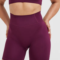 Timeless High Waisted Shorts 6" | Ripe Fig