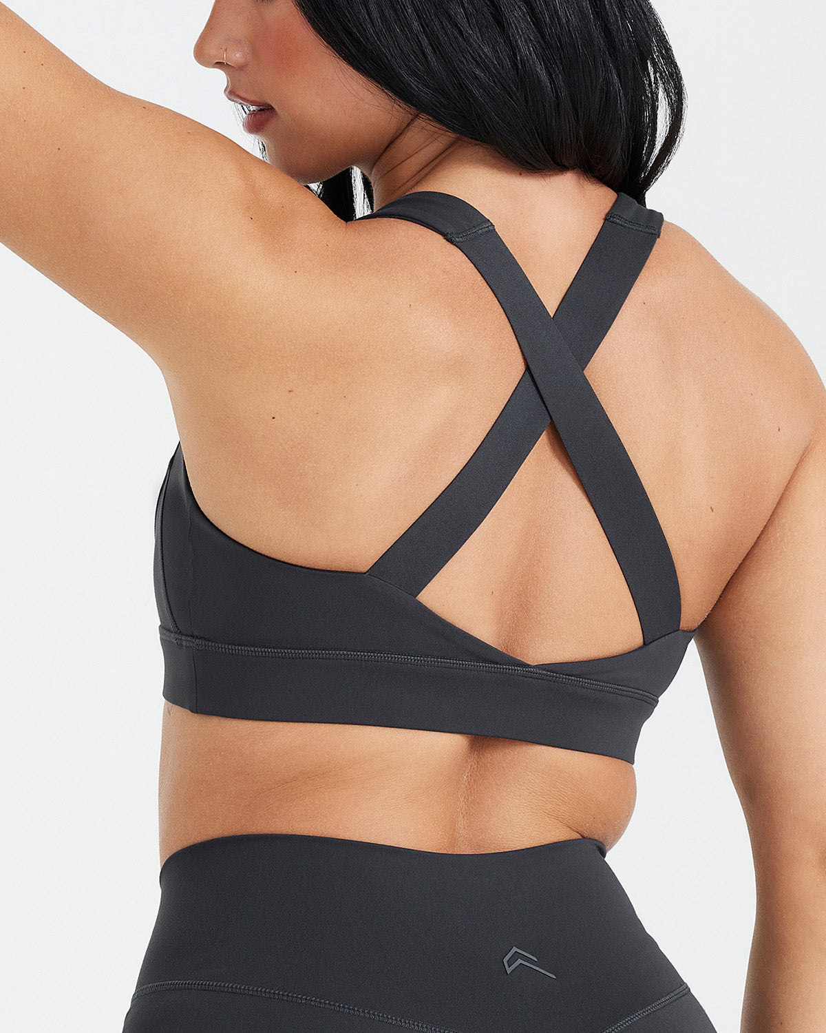 Shop Nude Active Bra in Coal