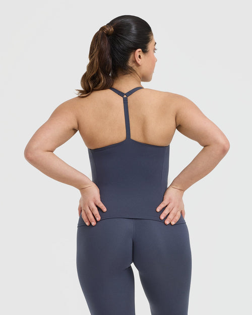 Timeless Square Neck Tank Top | True Blue