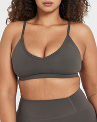 Timeless Strappy Bralette | Deep Taupe