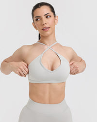 Timeless Strappy Bralette | Light Grey