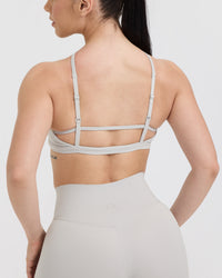 Timeless Strappy Bralette | Light Grey