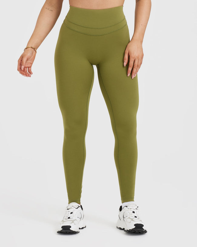 UnifiedMove™ High Waisted Leggings | Olive Green