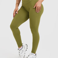 UnifiedMove™ High Waisted Leggings | Olive Green