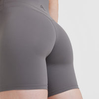 UnifiedMove™ High Waisted Shorts 6" | Ash Gray