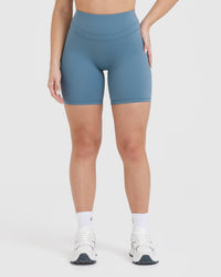 UnifiedMove™ High Waisted Shorts 6" | Moonstone Blue