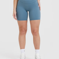 UnifiedMove™ High Waisted Shorts 6" | Moonstone Blue