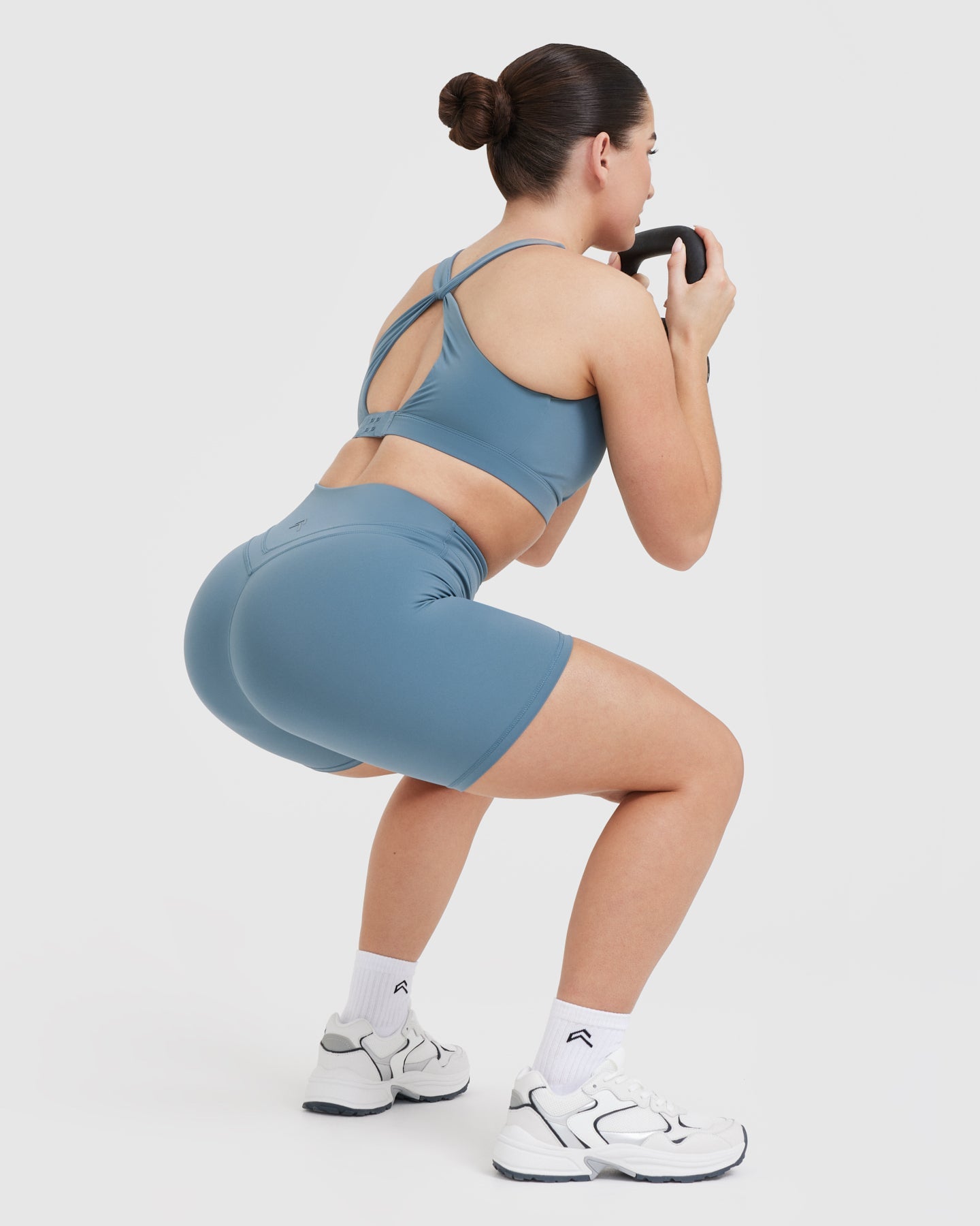 UnifiedMove™ High Waisted Shorts 6" | Moonstone Blue