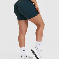 UnifiedMove™ High Waisted Shorts 6" | Oil Blue