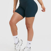 UnifiedMove™ High Waisted Shorts 6" | Oil Blue
