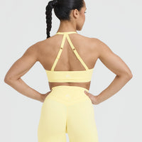 Unified Twist Sports Bra | Sherbert Yellow