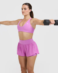 UnifiedMove™ Double Layer Shorts 5" | Orchid Purple