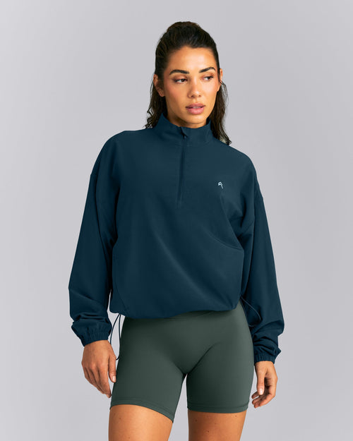 AirMove™ 1/2 Zip Jacket with Bonding | Oil Blue