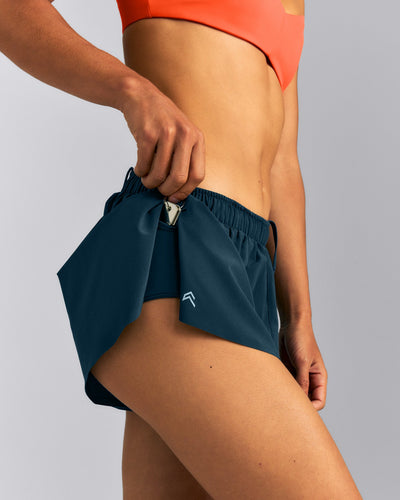 AirMove™ Lined Pocket Shorts 2" | Oil Blue
