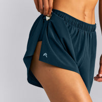 AirMove™ Lined Pocket Shorts 4" | Oil Blue