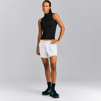 Oner Seamless Mid Weight Fitted 1/2 Zip Tank | Black