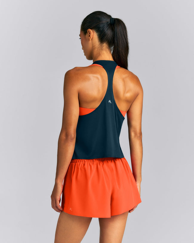 PrecisionMove™ Drop Armhole Tank Top | Dark Oil Blue