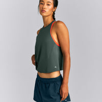 PrecisionMove™ Drop Armhole Tank Top | Dark Shadow Green