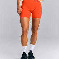 UnifiedMove™ High Waist Shorts 6" New Branding | Energy Orange