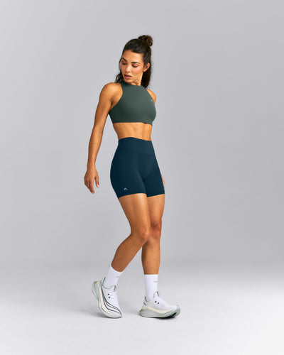 UnifiedMove™ High Waist Shorts 6" New Branding | Oil Blue