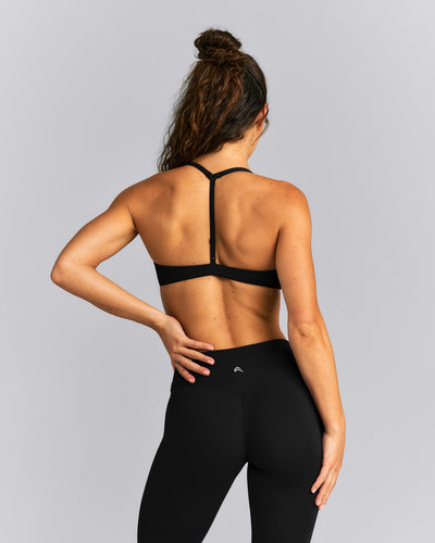 UnifiedMove™ T Back Minimal Bralette New Branding | Black
