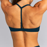 UnifiedMove™ T Back Minimal Bralette New Branding | Oil Blue