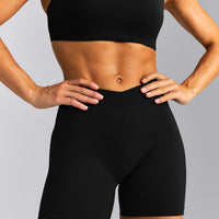 UnifiedMove™ V Front Mid Rise Shorts 6" New Branding | Black