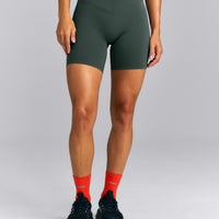 UnifiedMove™ V Front Mid Rise Shorts 6" New Branding | Shadow Green