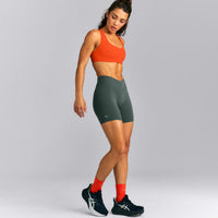 UnifiedMove™ V Front Mid Rise Shorts 6" New Branding | Shadow Green
