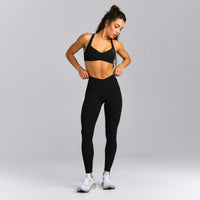 UnifiedMove™ V Front Mid Rise Leggings New Branding | Black