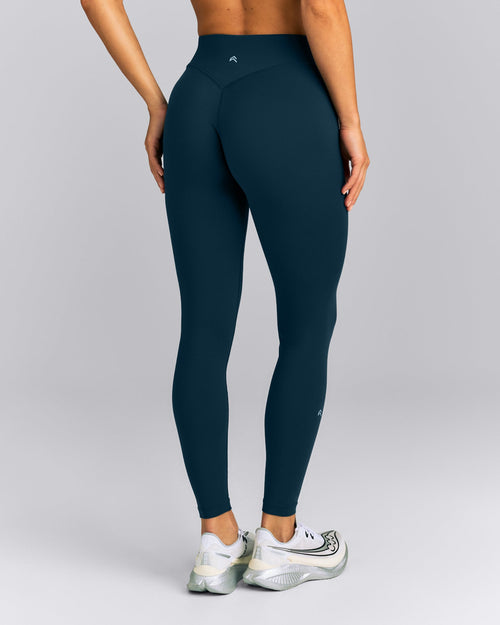 UnifiedMove™ V Front Mid Rise Leggings | Oil Blue