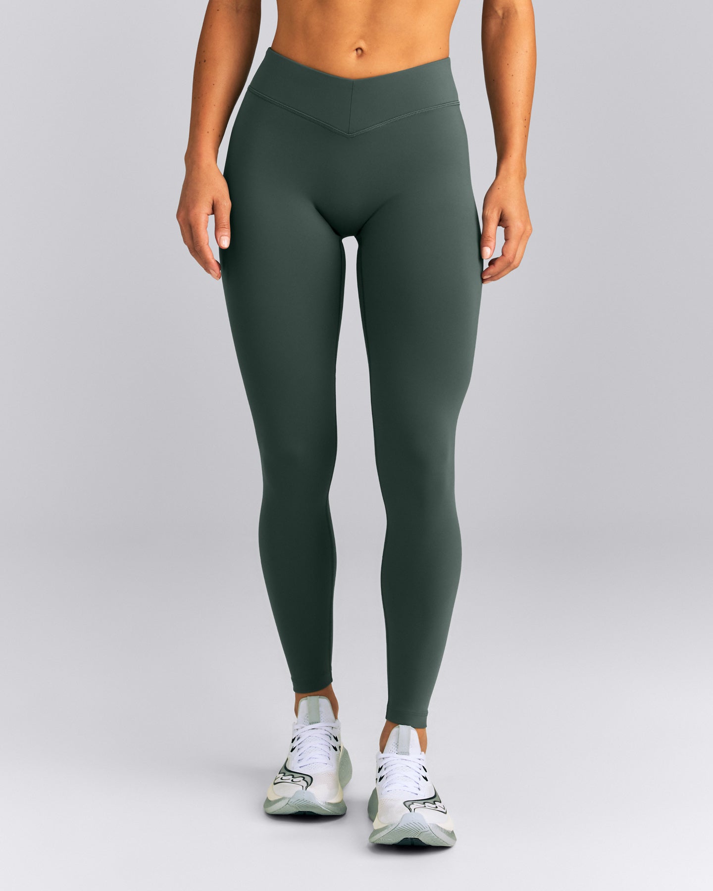 UnifiedMove™ V Front Mid Rise Leggings New Branding | Shadow Green
