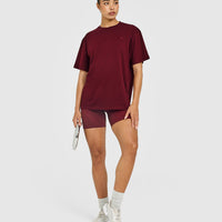 Classic Oversized Lightweight T-Shirt | Rosewood