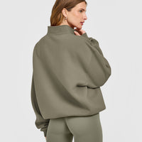 Foundations 1/4 Zip Sweatshirt | Alpine Green