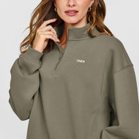 Foundations 1/4 Zip Sweatshirt | Alpine Green