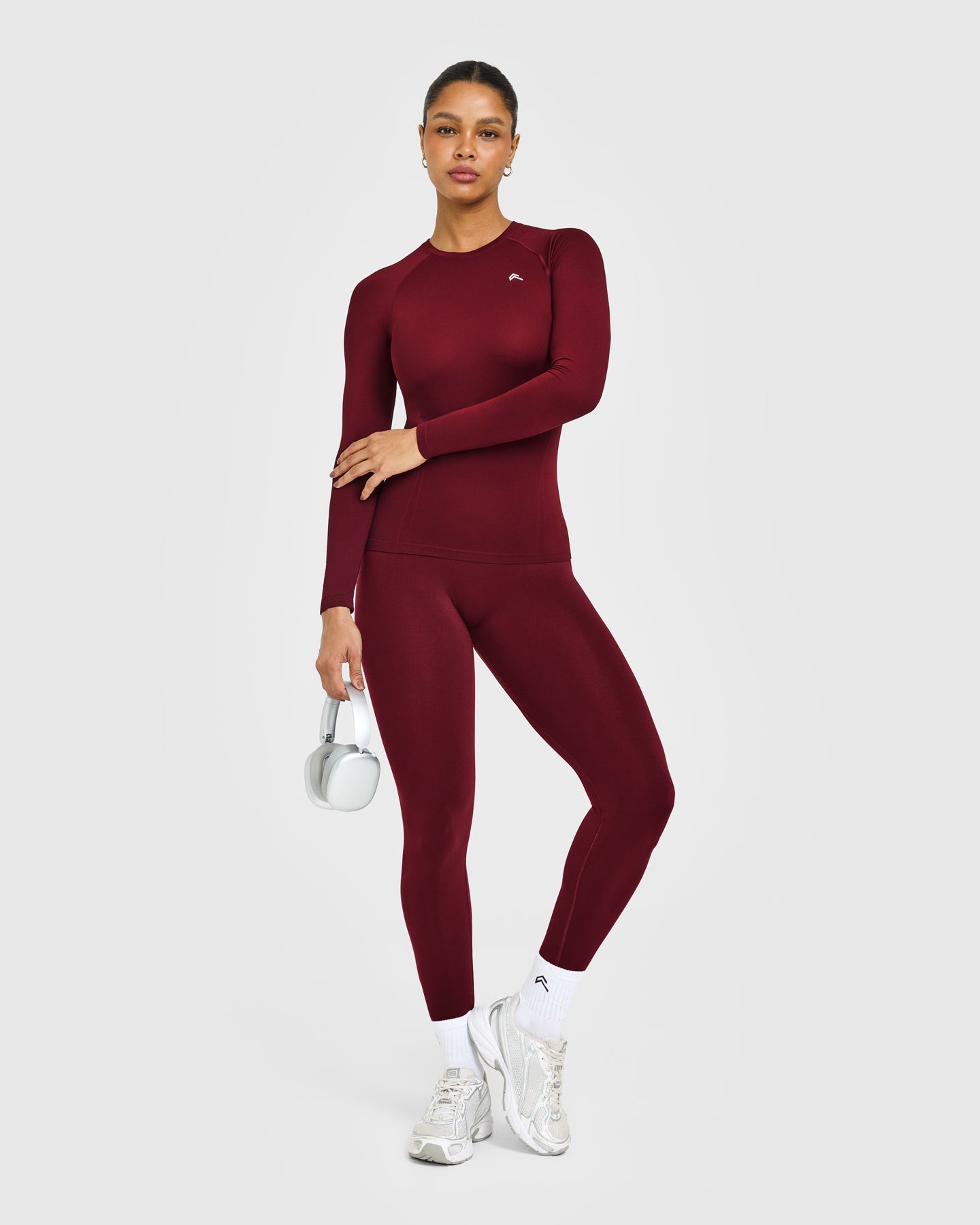 Go To Seamless Fitted Long Sleeve Top | Rosewood