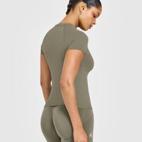 Go To Seamless Fitted Top | Alpine Green