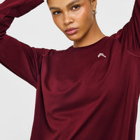 Go To Seamless Loose Long Sleeve Top | Rosewood