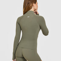 SoftMotion™ Jacket with White Logo | Alpine Green