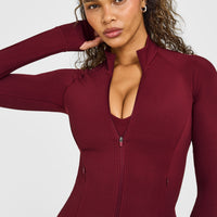 SoftMotion™ Jacket with White Logo | Light Rosewood