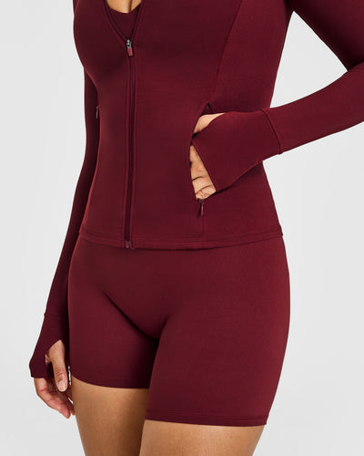 SoftMotion™ Jacket with White Logo | Light Rosewood