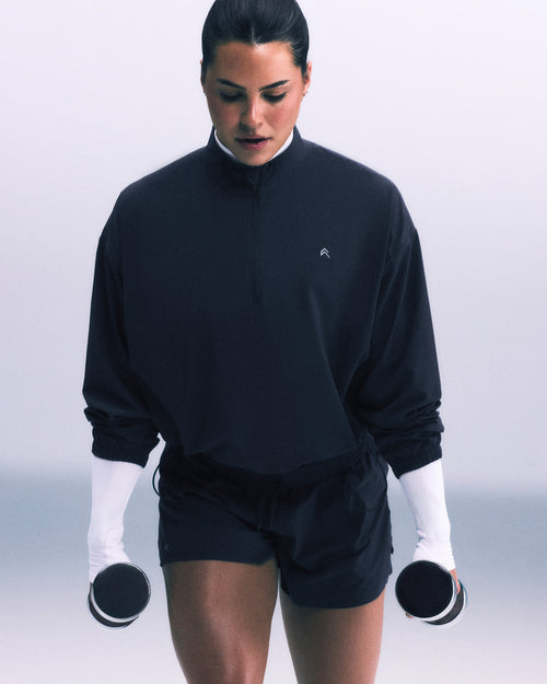 AirMove™ 1/2 Zip Jacket with Bonding | Oil Blue