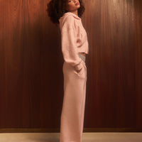 Oversized Knit Straight Leg Pants | Soft Girl Pink