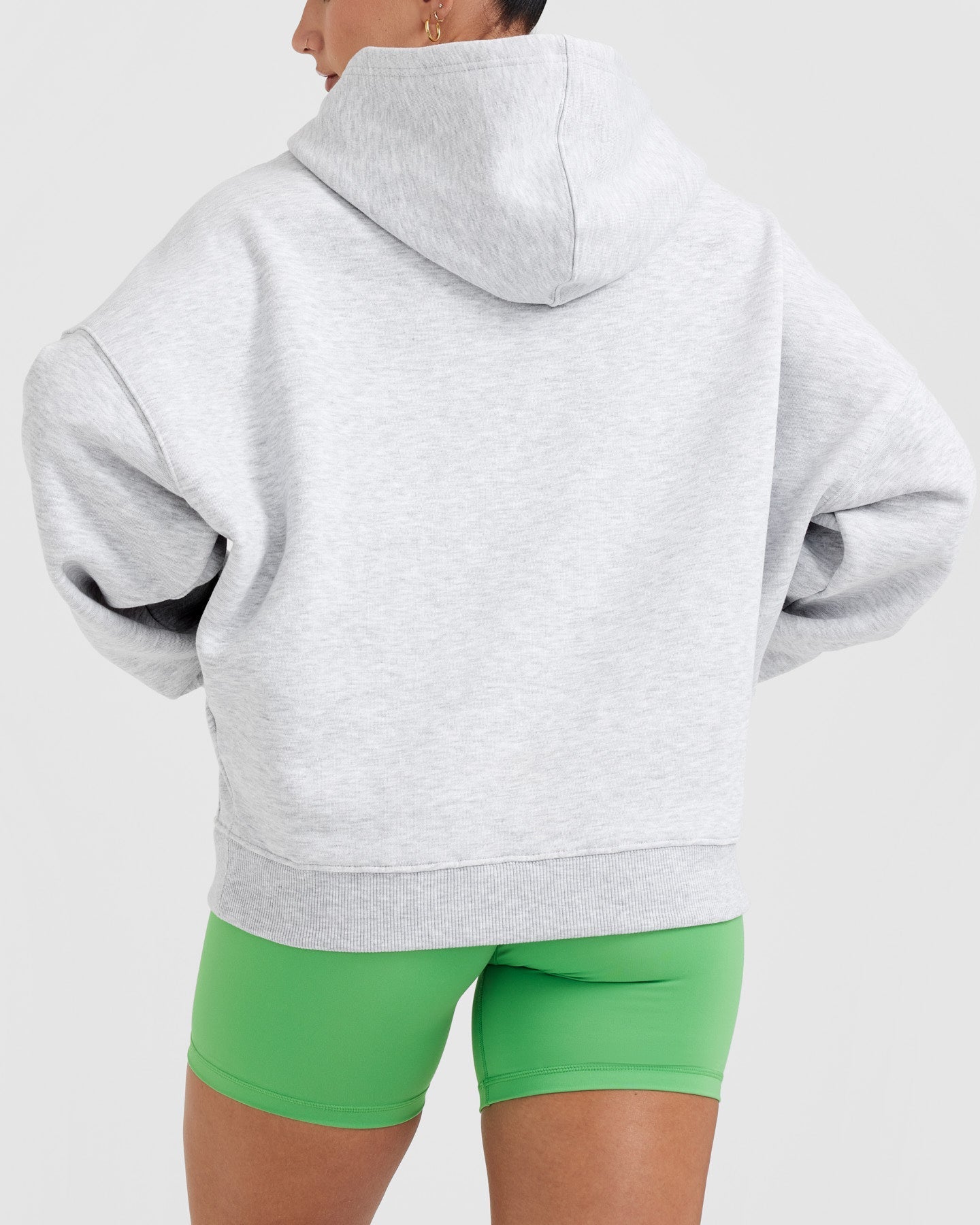Women's Oversize Hoodie - Light Grey Marl - All Day | Oner Active US