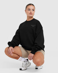 All Day Est 2020 Oversized Sweatshirt | Black